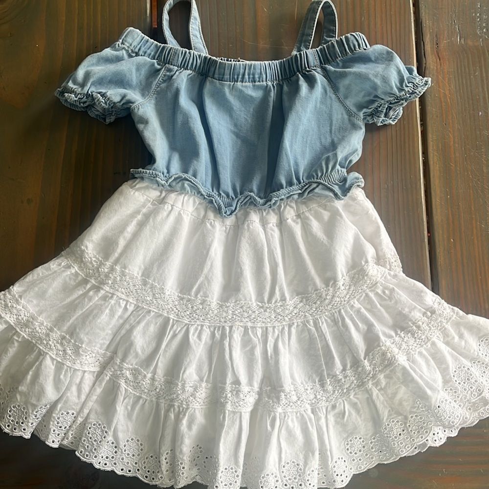Jean ruffle dress - Picture 4 of 4